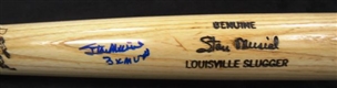 Stan Musial Signed and Inscribed Louisville Slugger Bat (Hurricane Relief Lot #6)